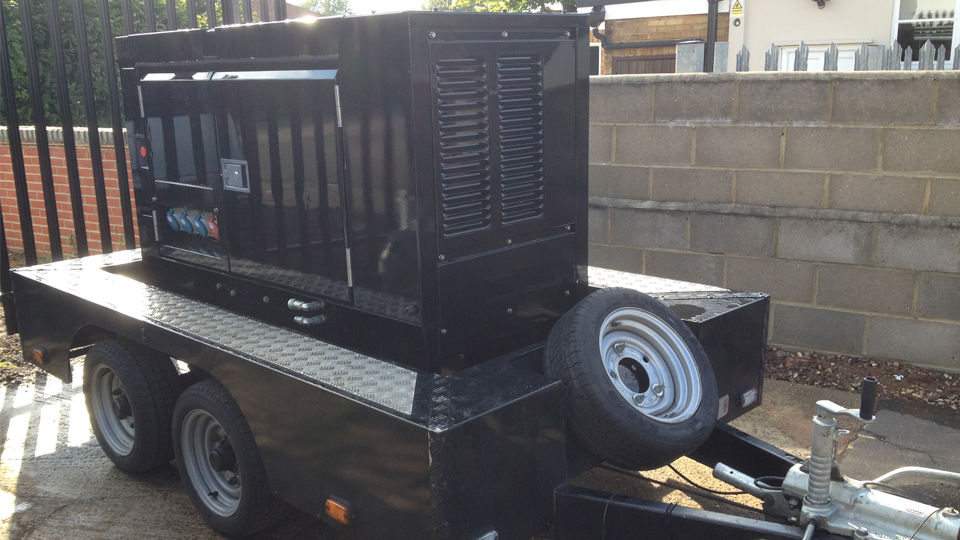 Sussex Stage Hire 20KVA Ultra Silent Road Towable Diesel Generator