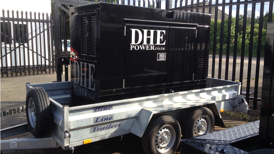 Sussex Stage Hire 60KVA Ultra Silent Road Towable Diesel Generator